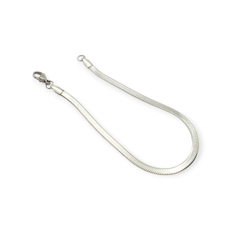 bracelet steel silver snakechain2